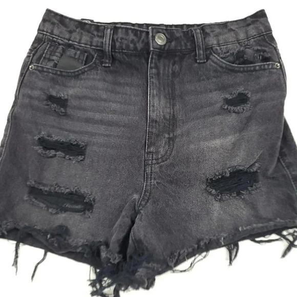 Elite Jeans Black Denim Shorts - Picture 2 of 8